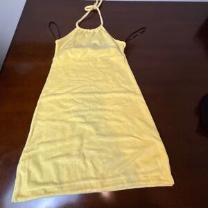 Forever 21 Bright Yellow halter dress